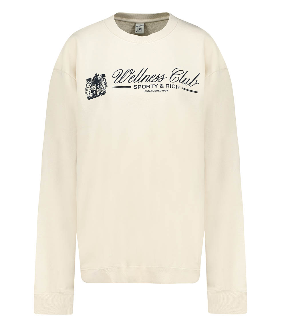 Unicorn Crest Cream Sporty & Rich sweatshirt