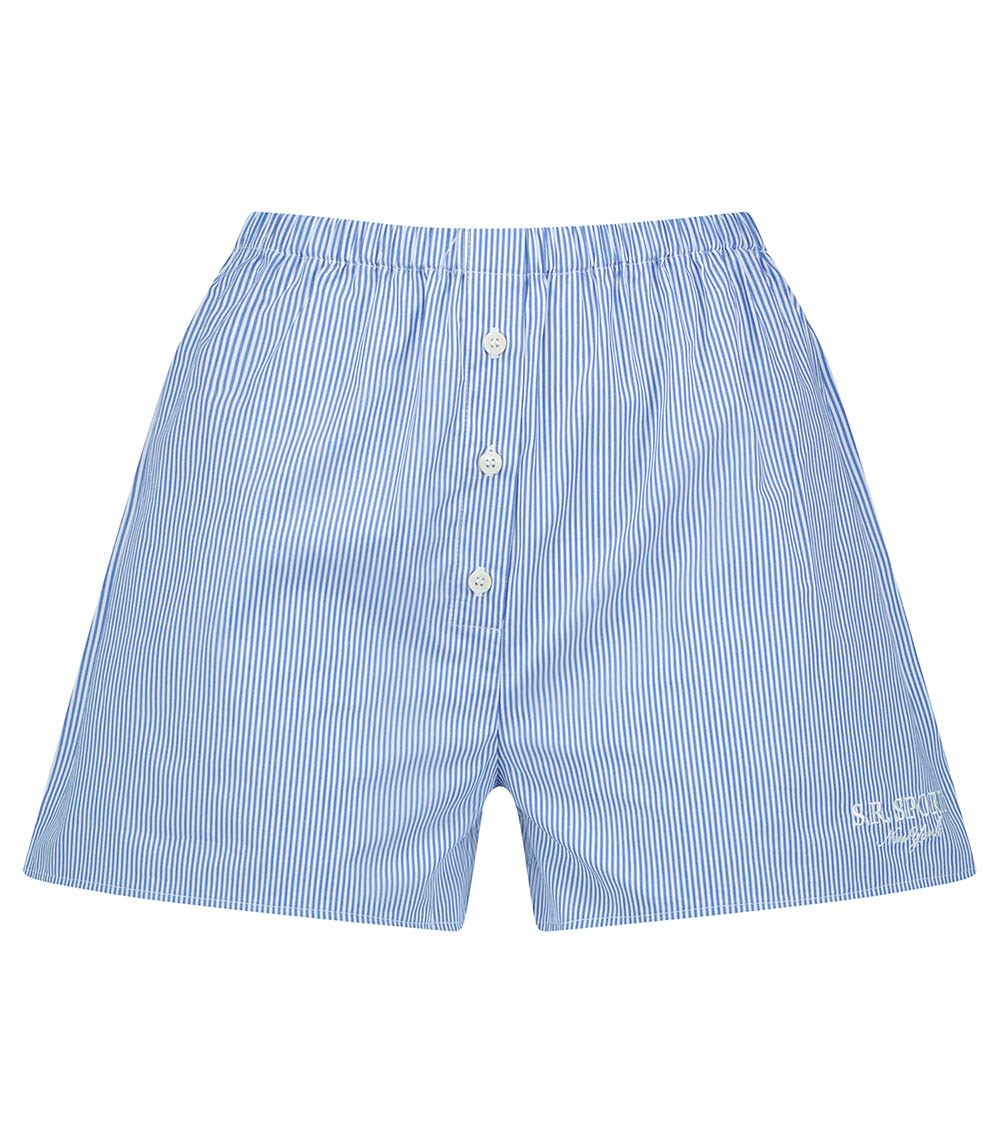 Short S.R. Sport Mini Boxer White Navy Stripe Sporty & Rich