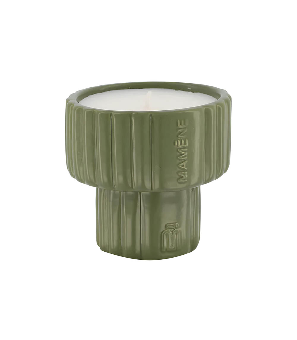 Candle Podium Yvon Kaki Small 100g Mamène Paris