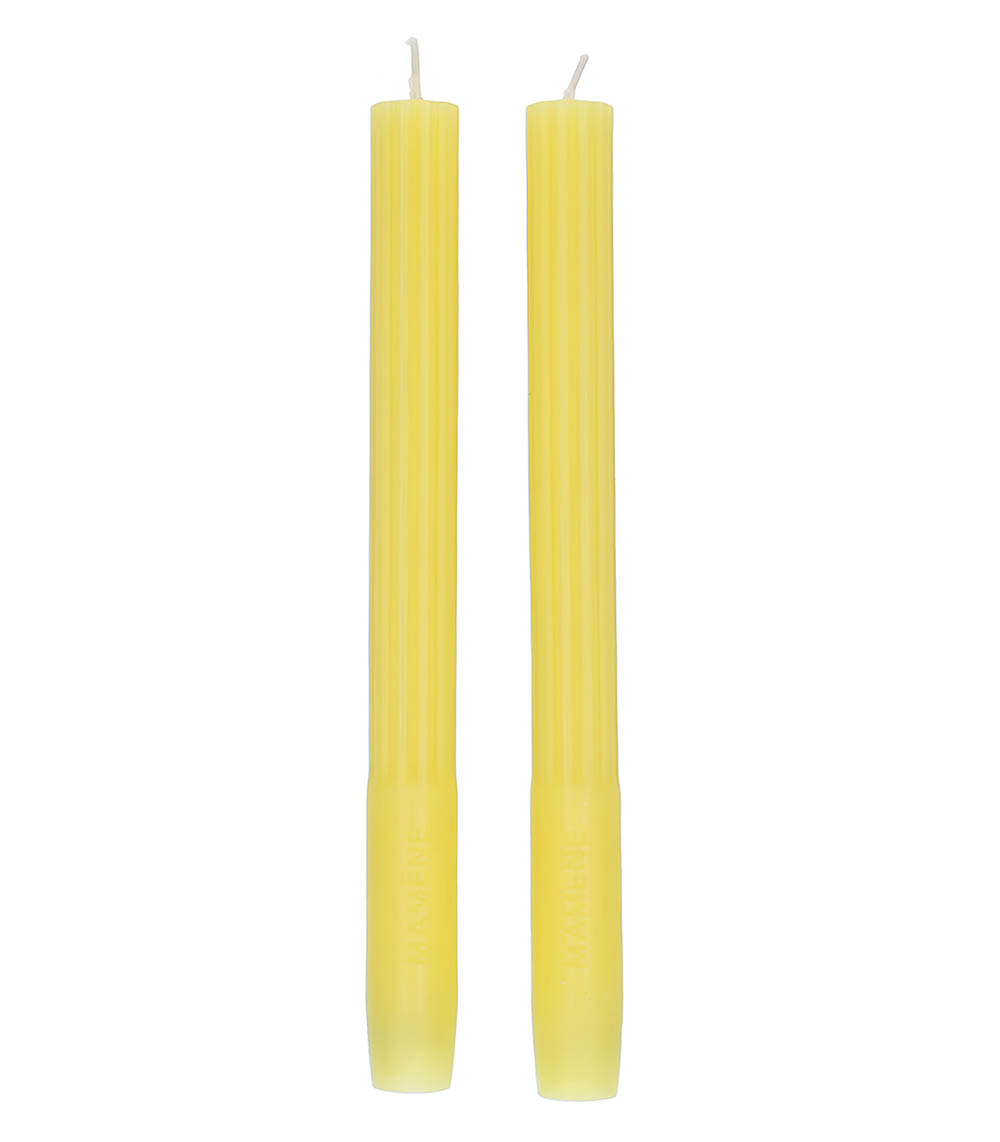 Set of 2 Mamène Paris Lemon Yellow Candles