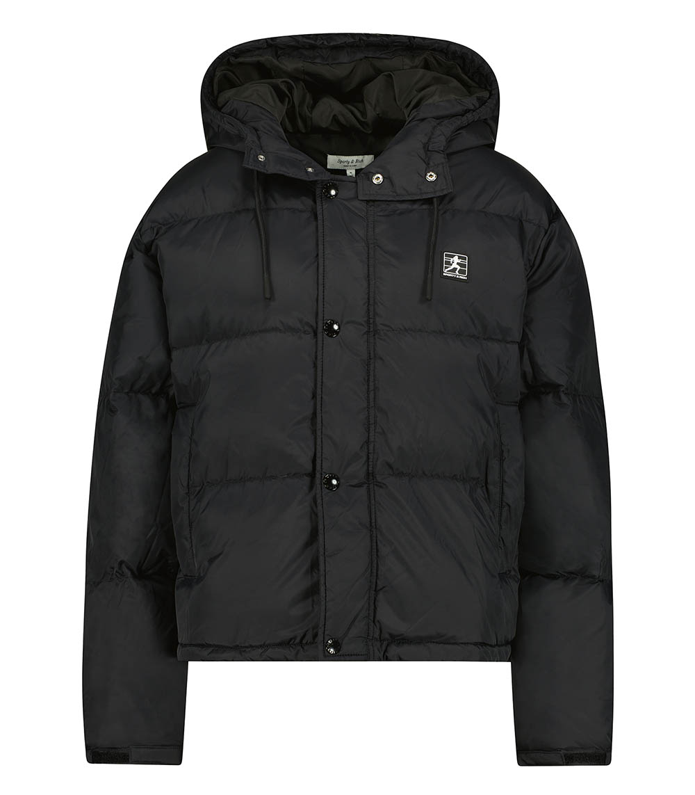 Doudoune Running Hooded Down Black Sporty & Rich