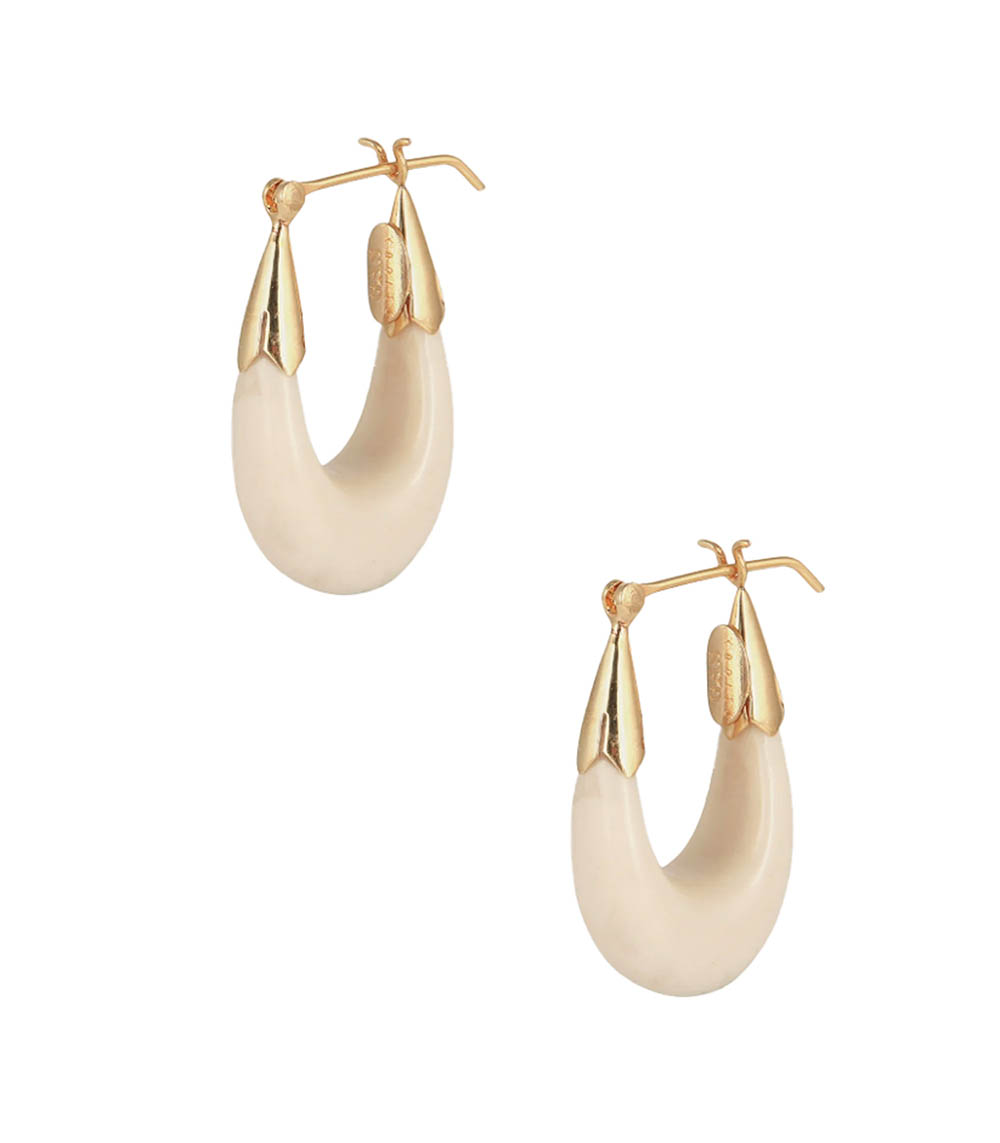 Ecume Earrings Small Gold Model Gas Bijoux