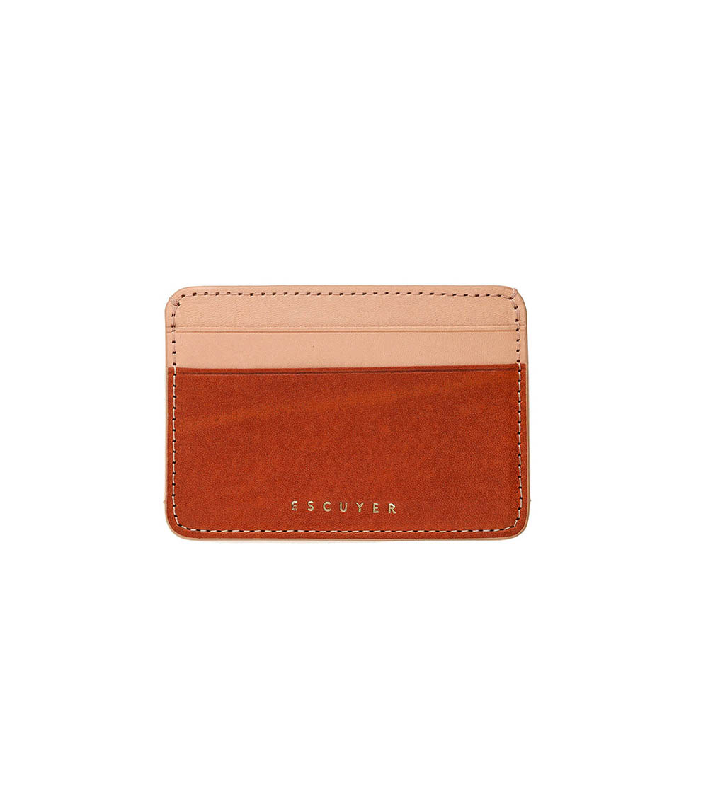 Yosé Cognac / Pink Escuyer cardholder