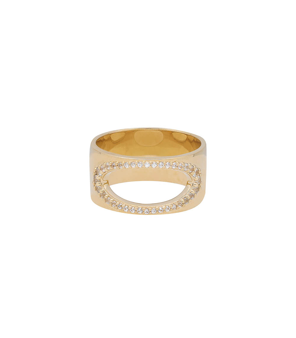 Gigi Ring White Sapphire Pascale Monvoisin