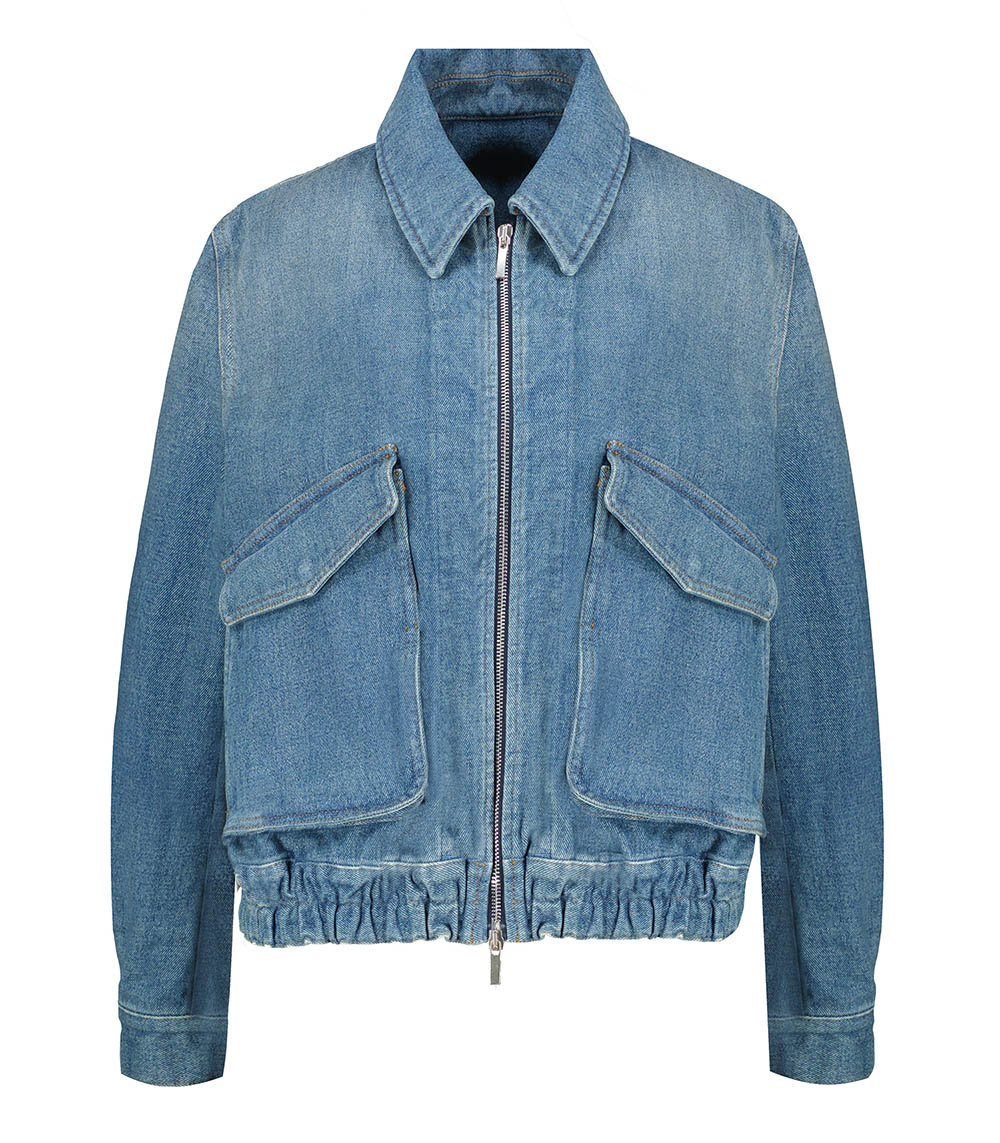 Janet Blue Denim Bomber Nine in the Morning