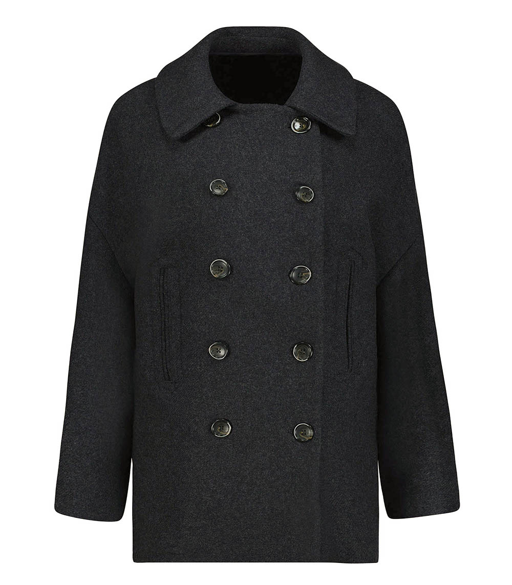 Marina Short Coat Dark Grey Nine in the Morning