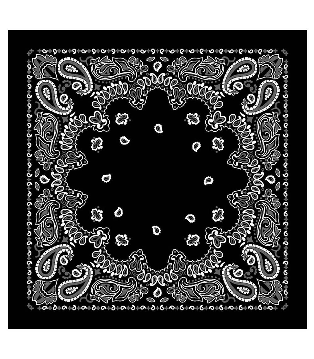 Bandana Black 120 x 120 cm destiny