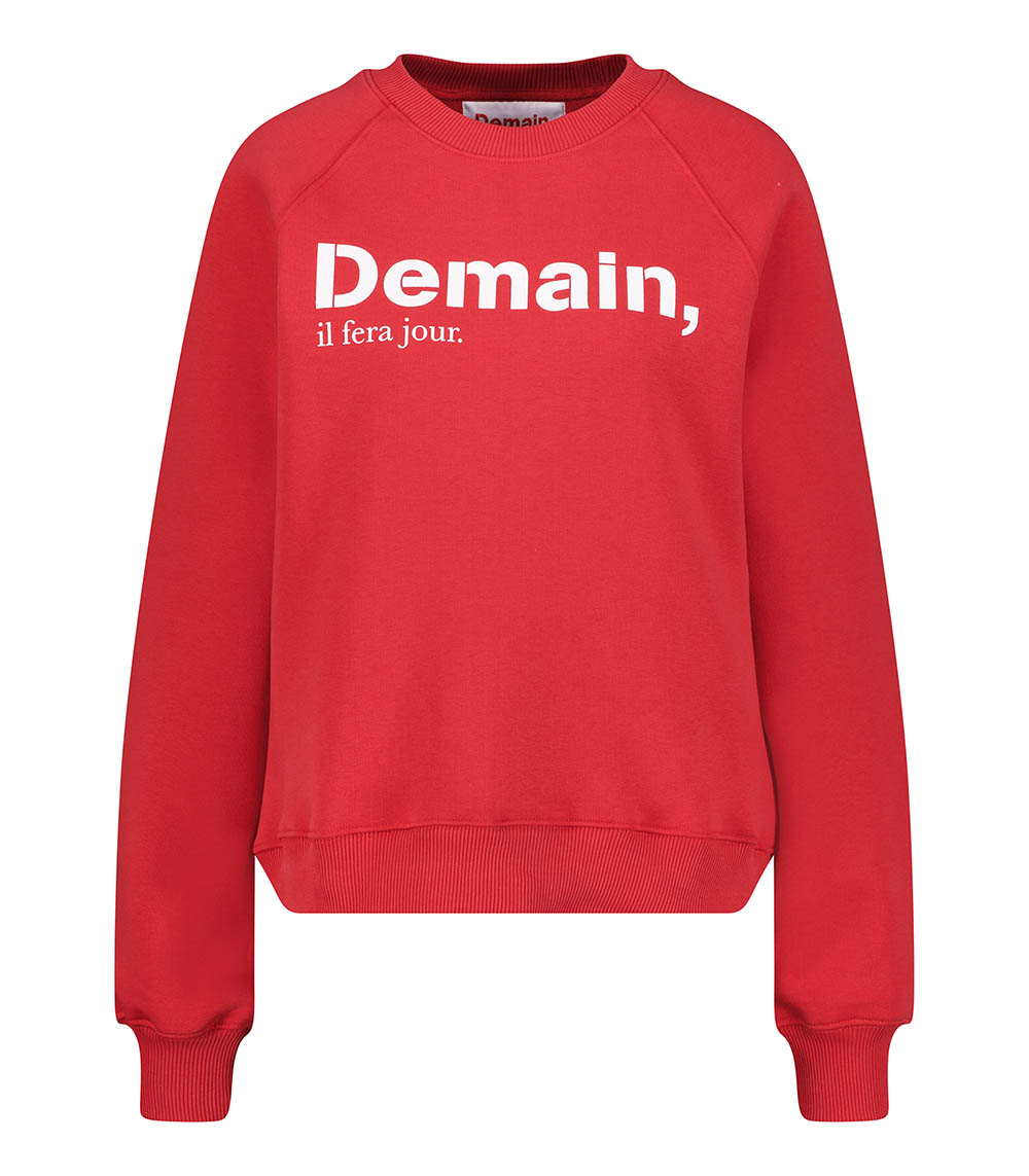 Sweatshirt The Original Rouge Demain, il fera jour