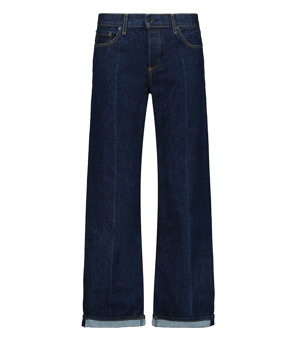 Low Rise Straight Baby Cuff Jeans ASKK NY