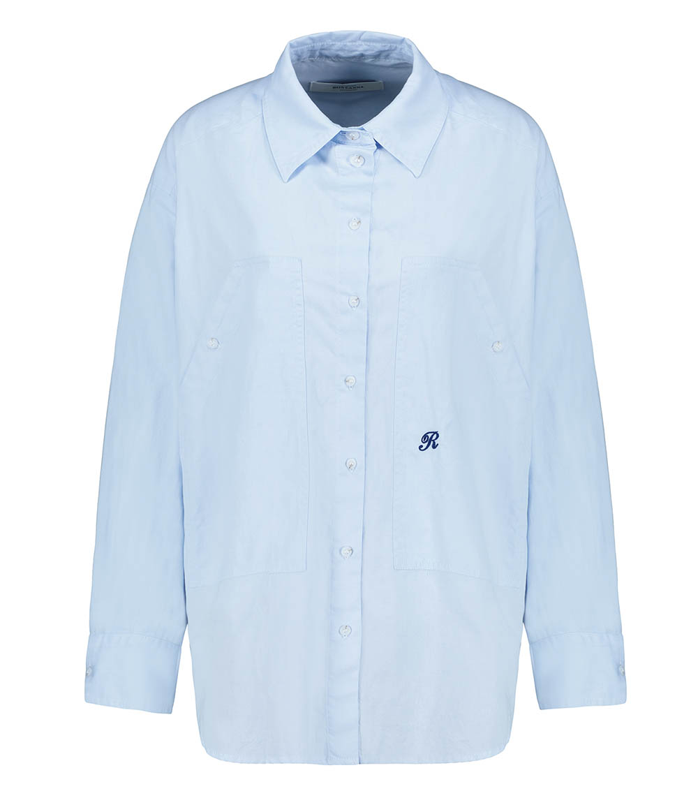 Angele Blue cotton shirt Roseanna