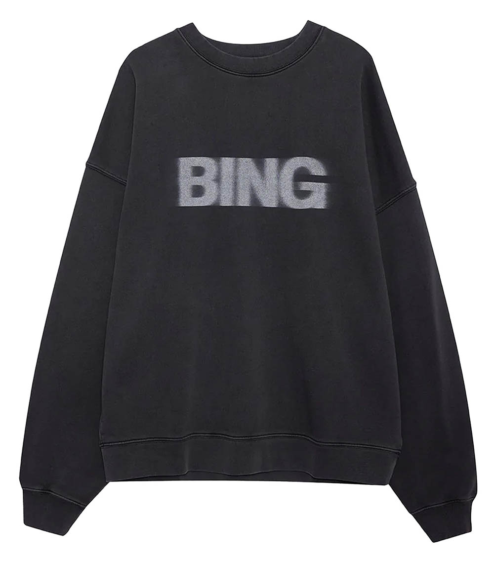 Miles Blur Vintage Black sweatshirt Anine Bing