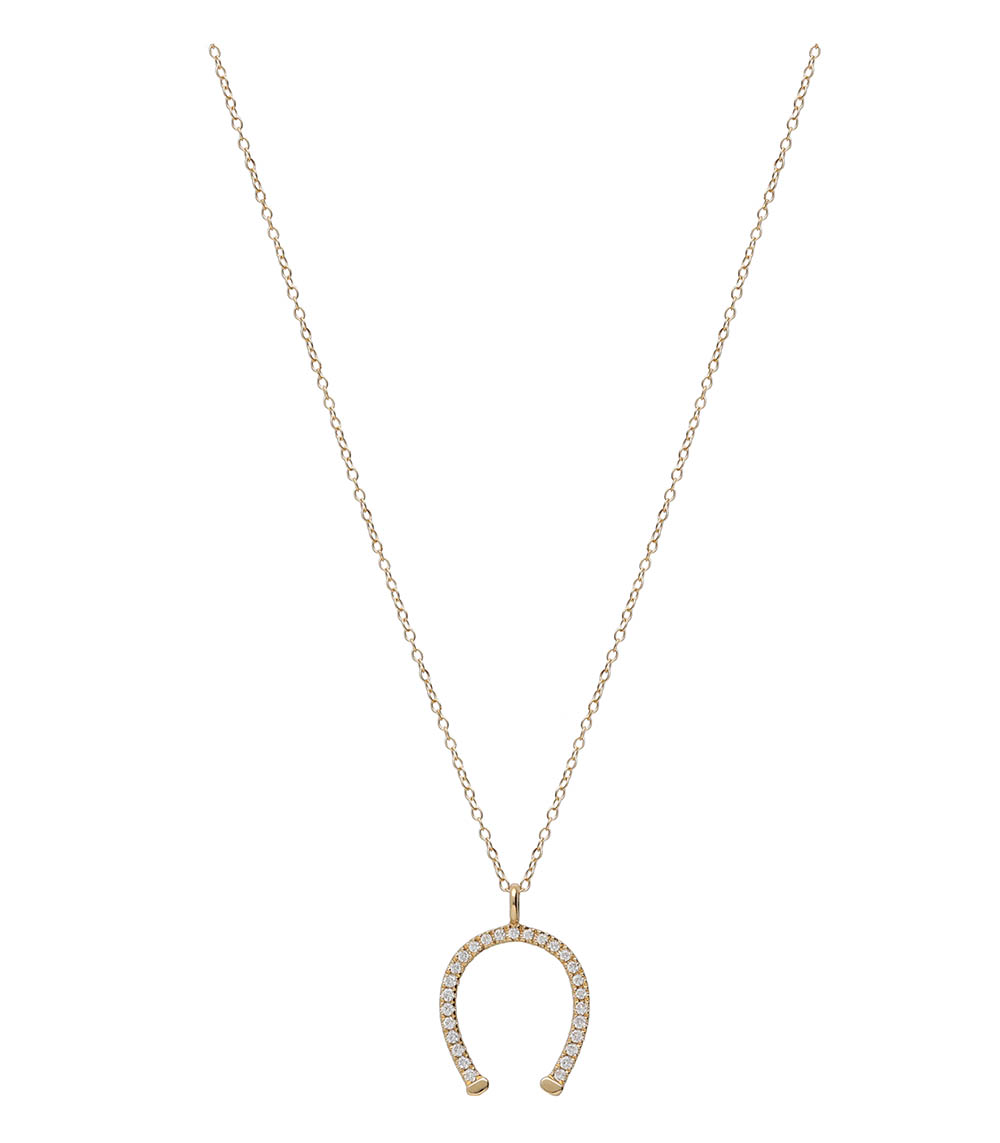 Yellow gold horseshoe necklace And... Paris