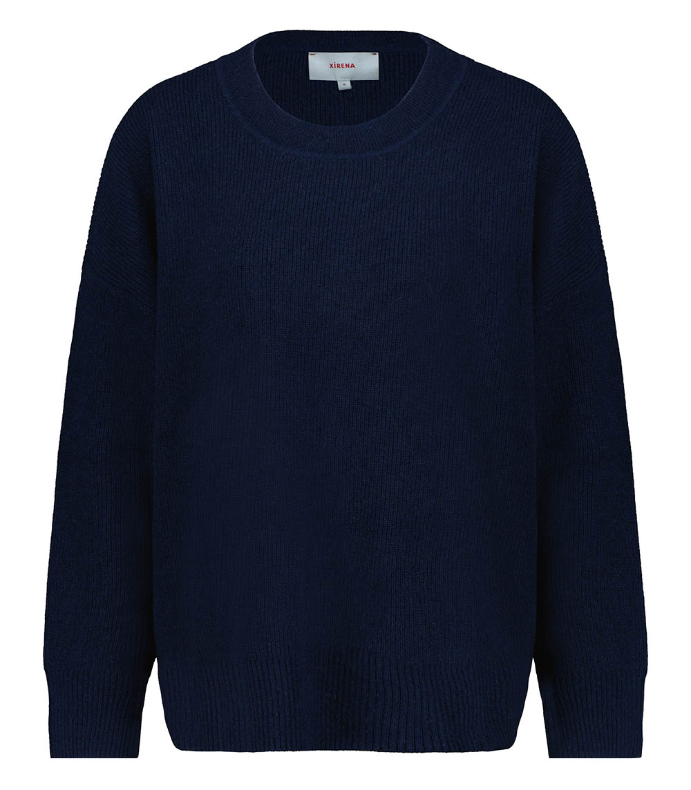 Alfie Navy Cashmere Sweater Xirena