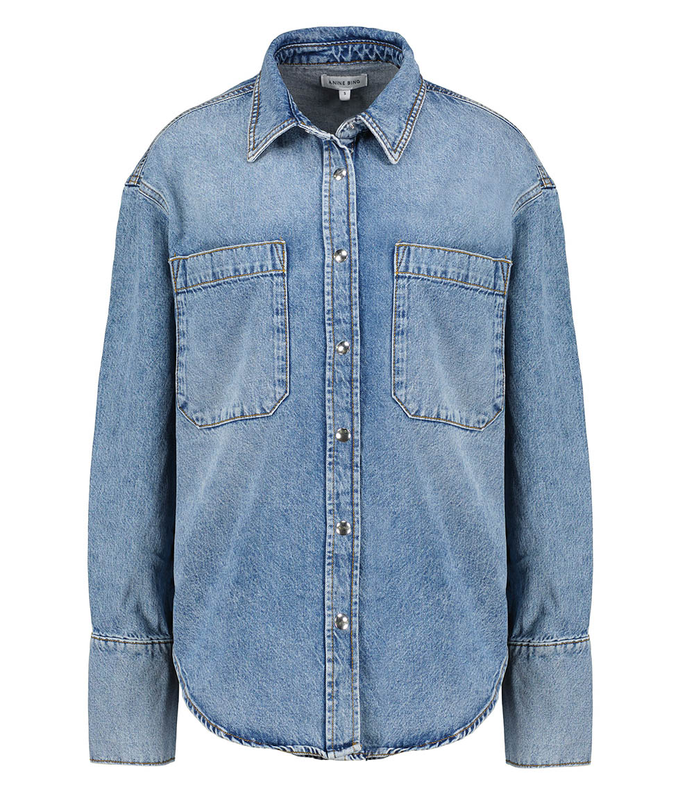 Dante Vintage Indigo Denim Shirt Anine Bing