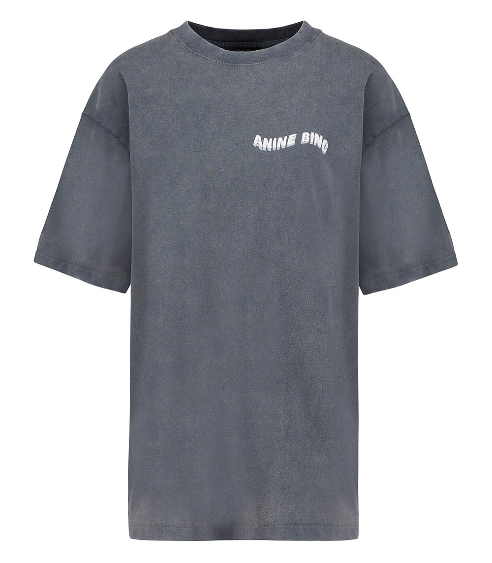 Tee-shirt Kent Love Washed Black Anine Bing