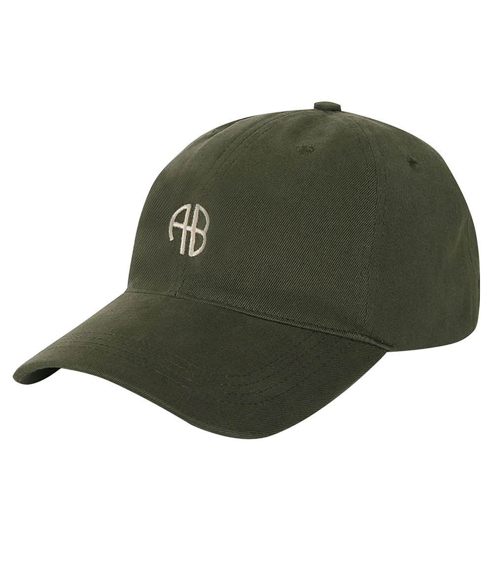 Jeremy Baseball Cap Dark Olive Anine Bing