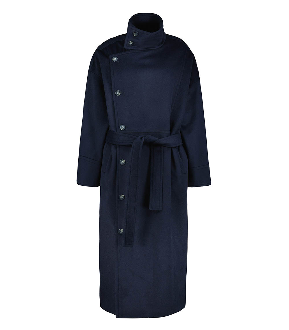 Rasa Navy Luxury Coat Roseanna