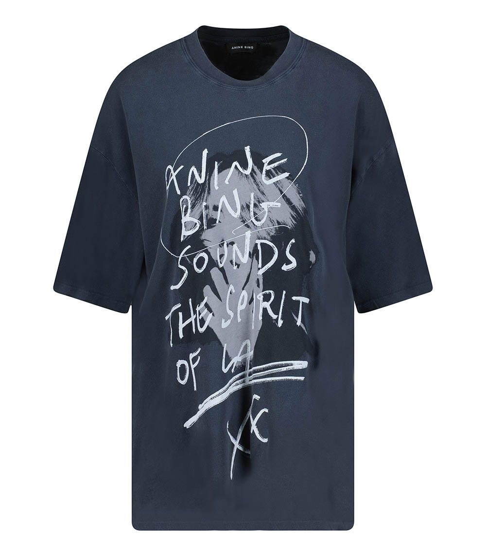 Kent Spirit Washed Black T-shirt Anine Bing