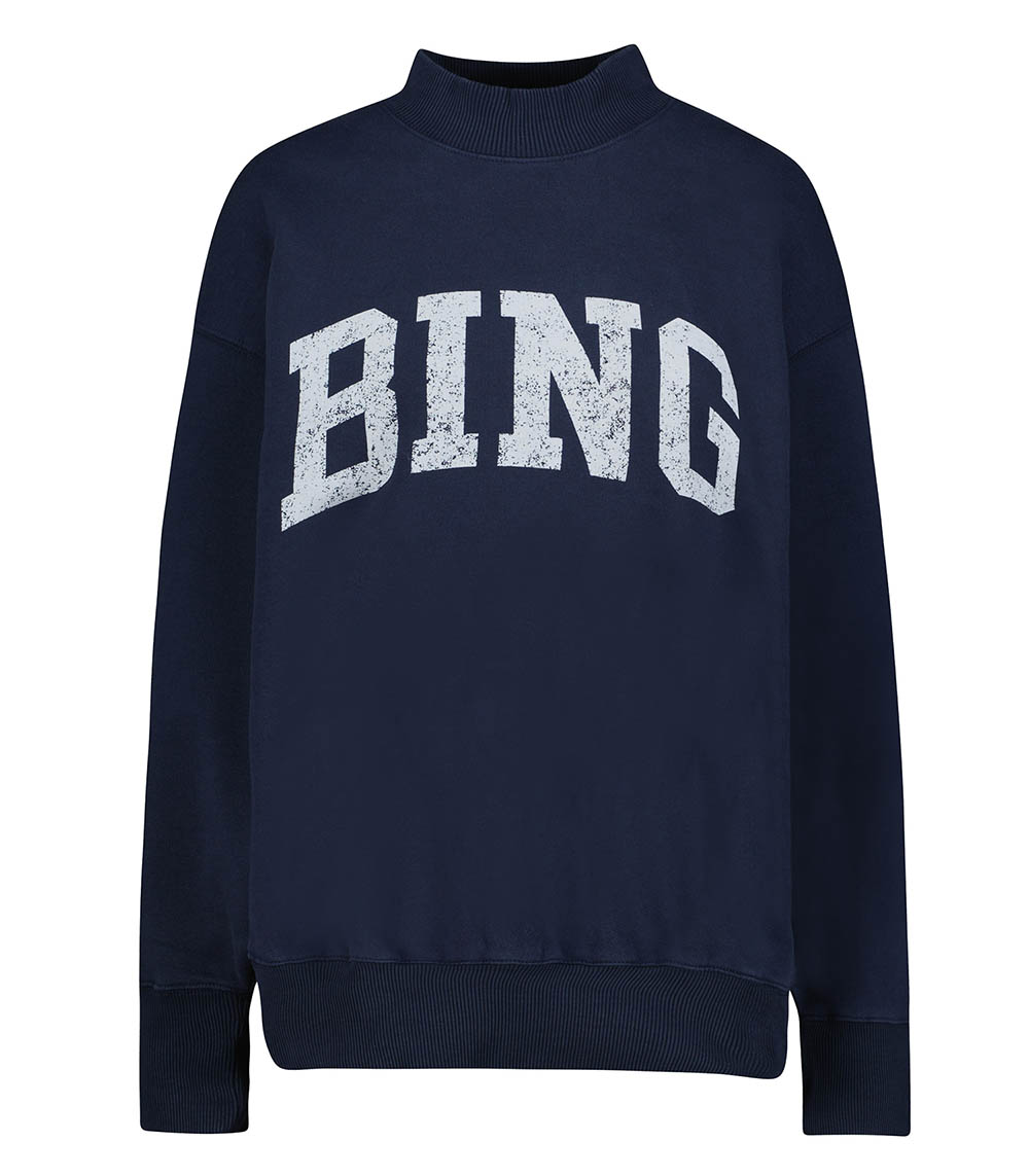 Bradie Bing Navy sweatshirt Anine Bing