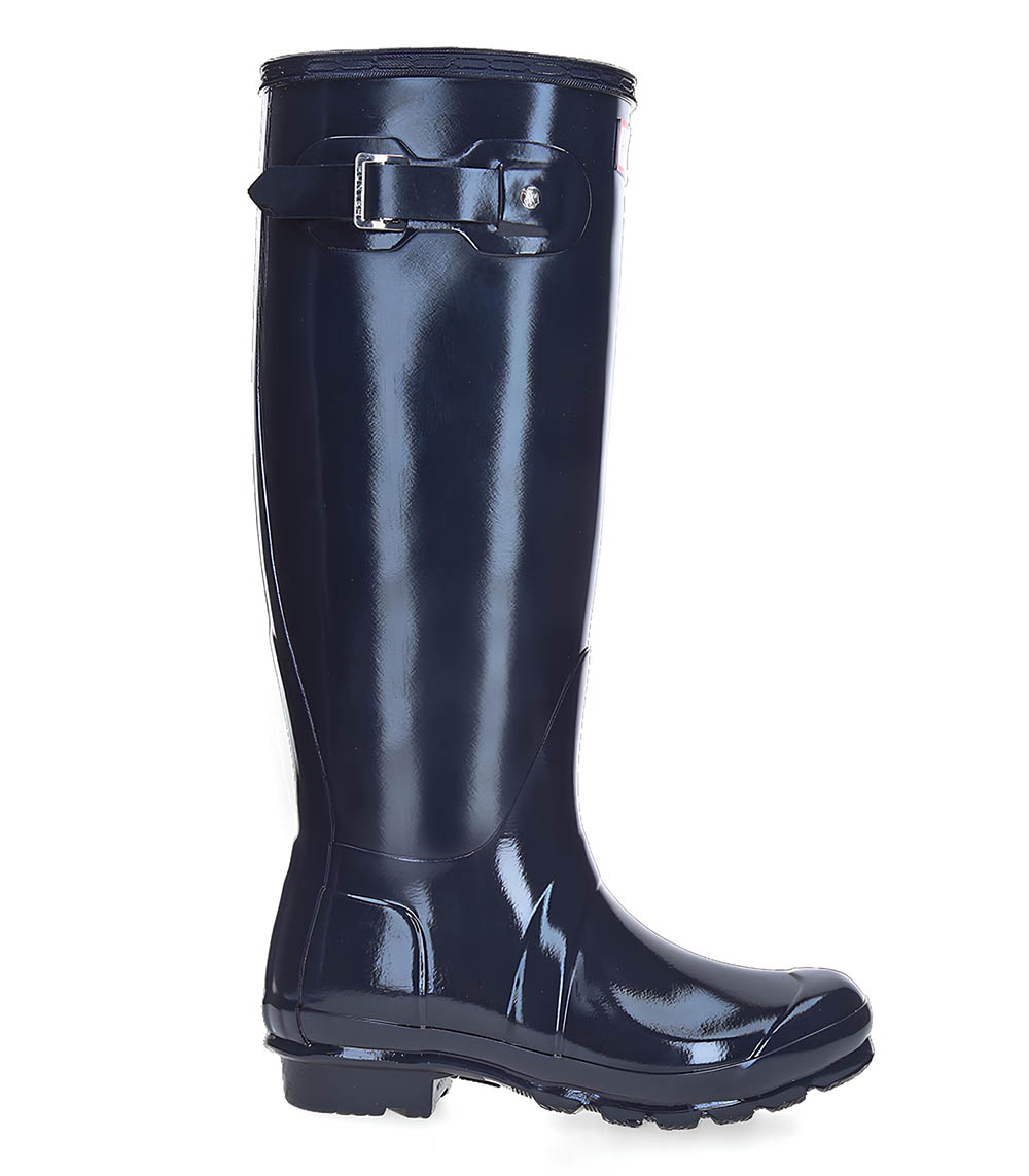 Original Tall Gloss Navy Hunter Boots Jane de Boy