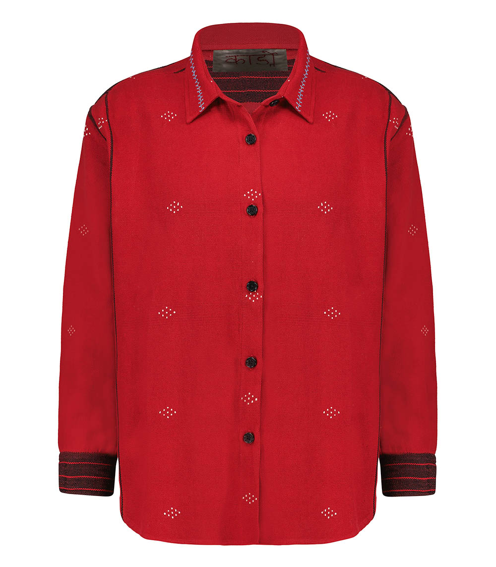 Chemise épaisse Oversize Luis Rouge Kardo