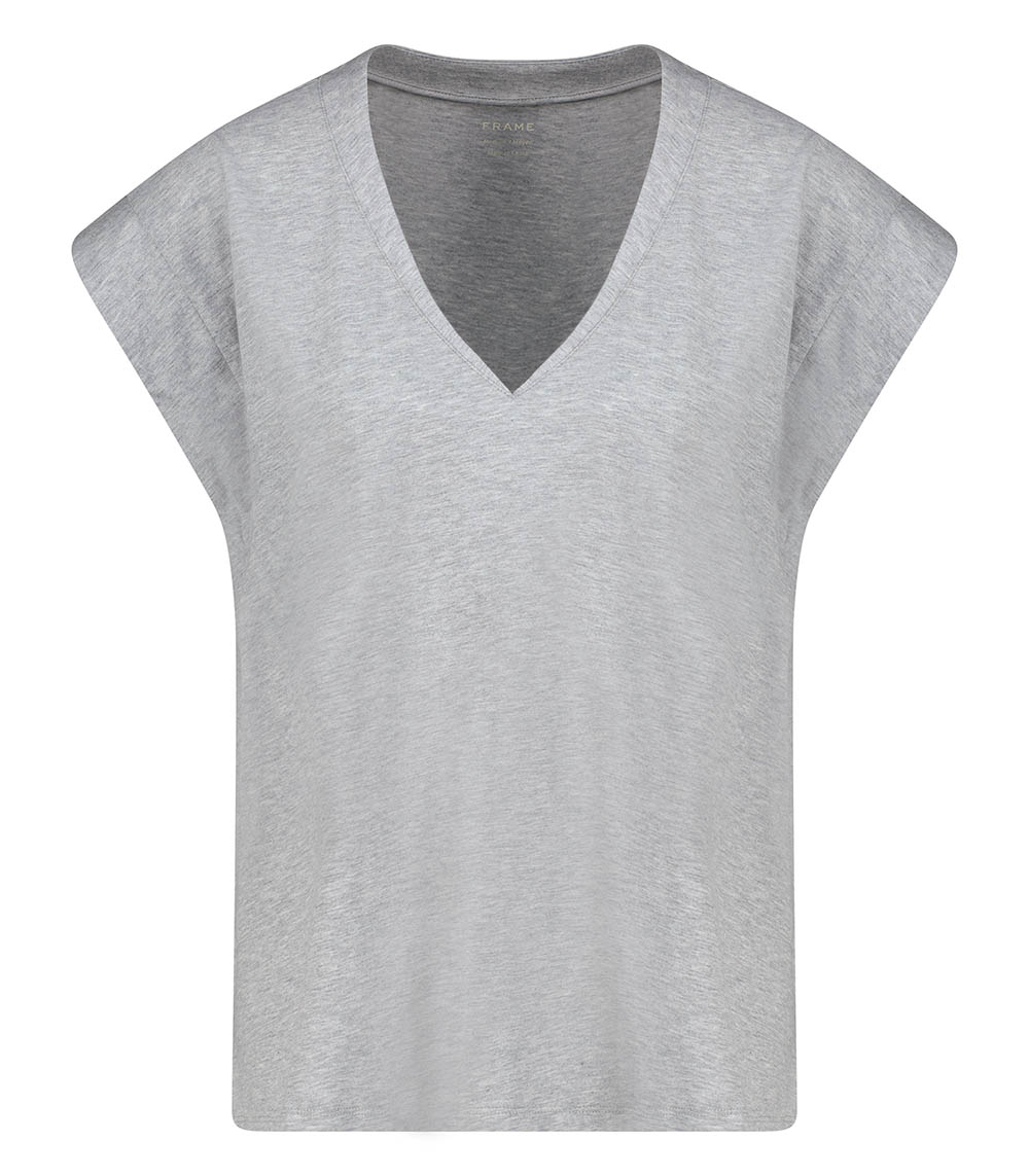 Le Miud Rise V Grey T-shirt Frame