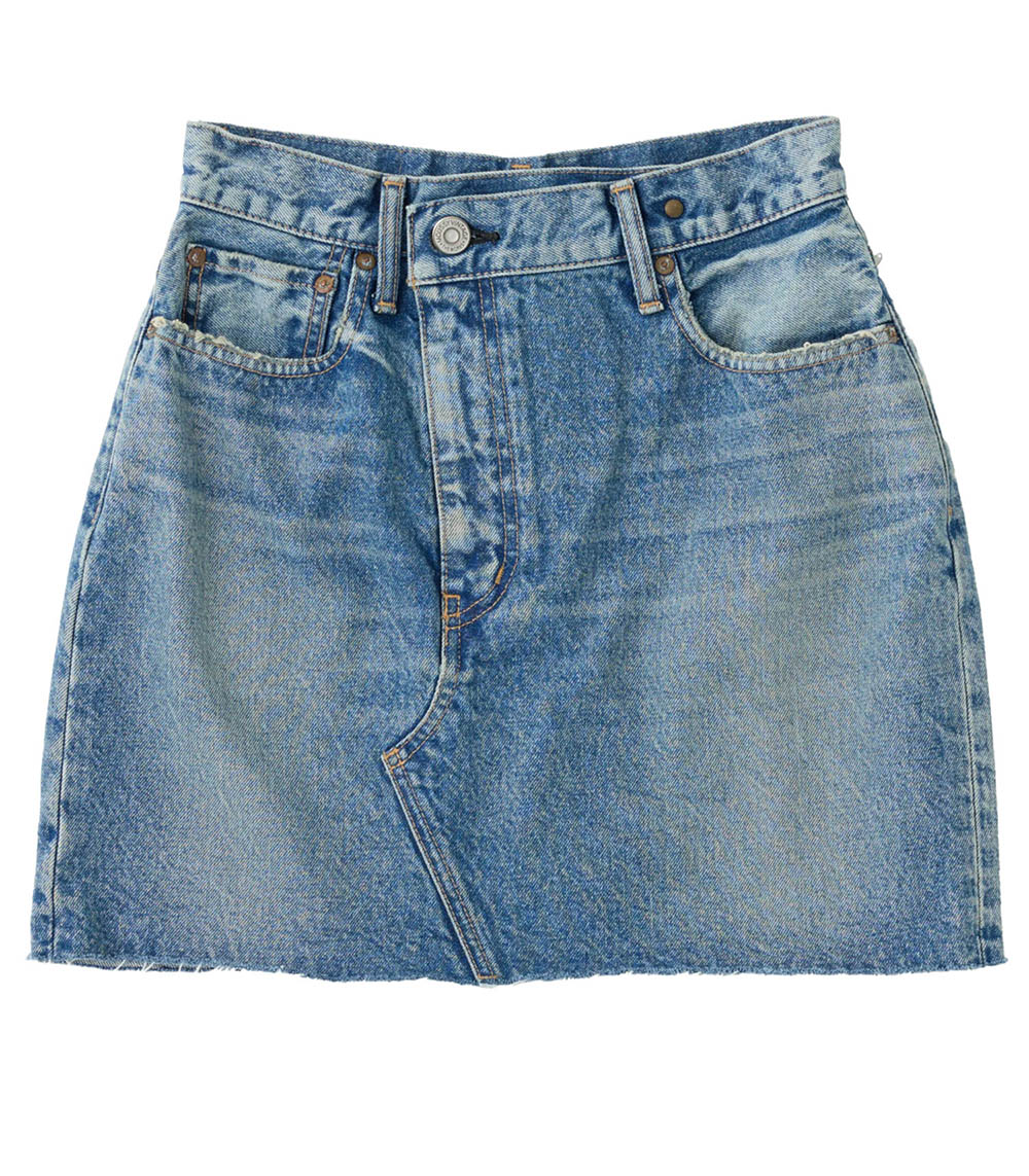 Jupe MV Thomoston Asymmetry Blue  Moussy Vintage