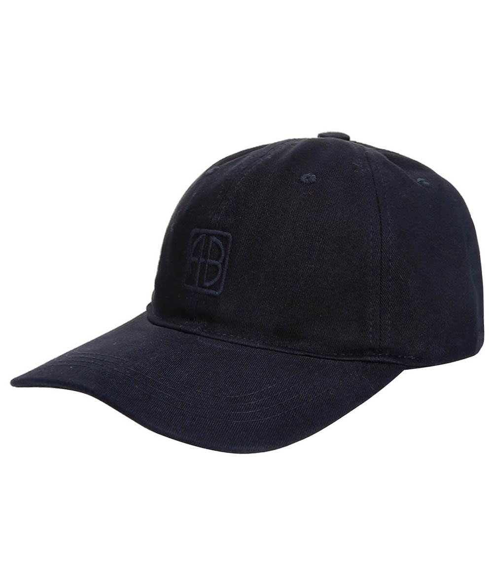 Casquette Baseball Jeremy Framed Monogram Black  Anine Bing