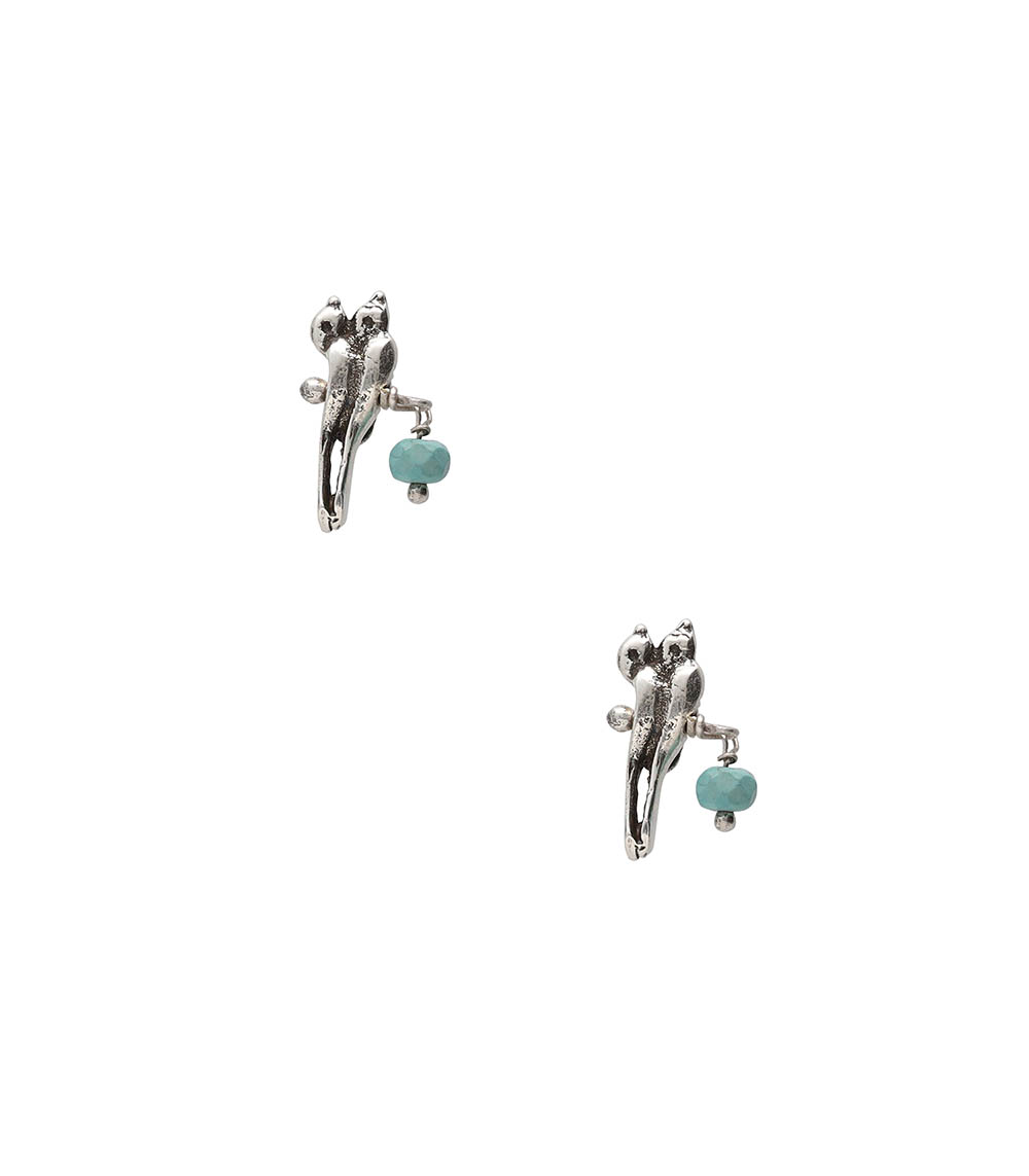 Earrings Puce Piupiu Silver Gas Bijoux