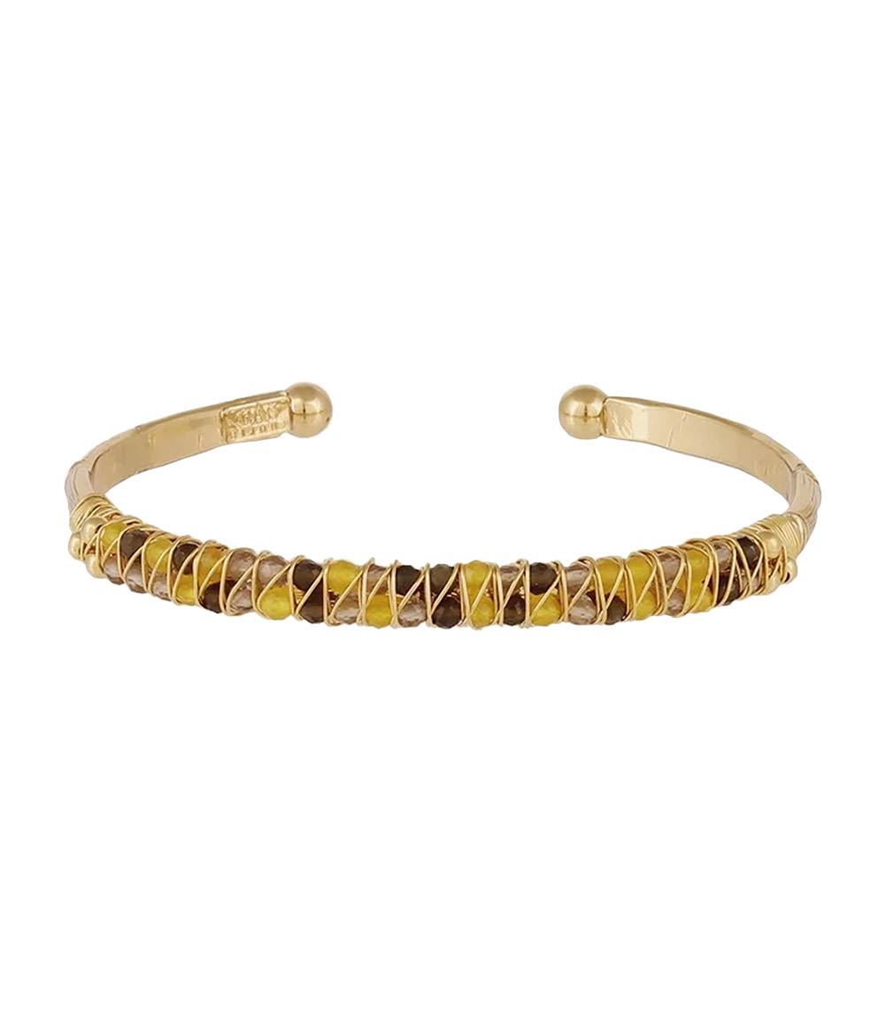 Bracelet Lyre rush GM gold Multicolor Yellow Gas Bijoux