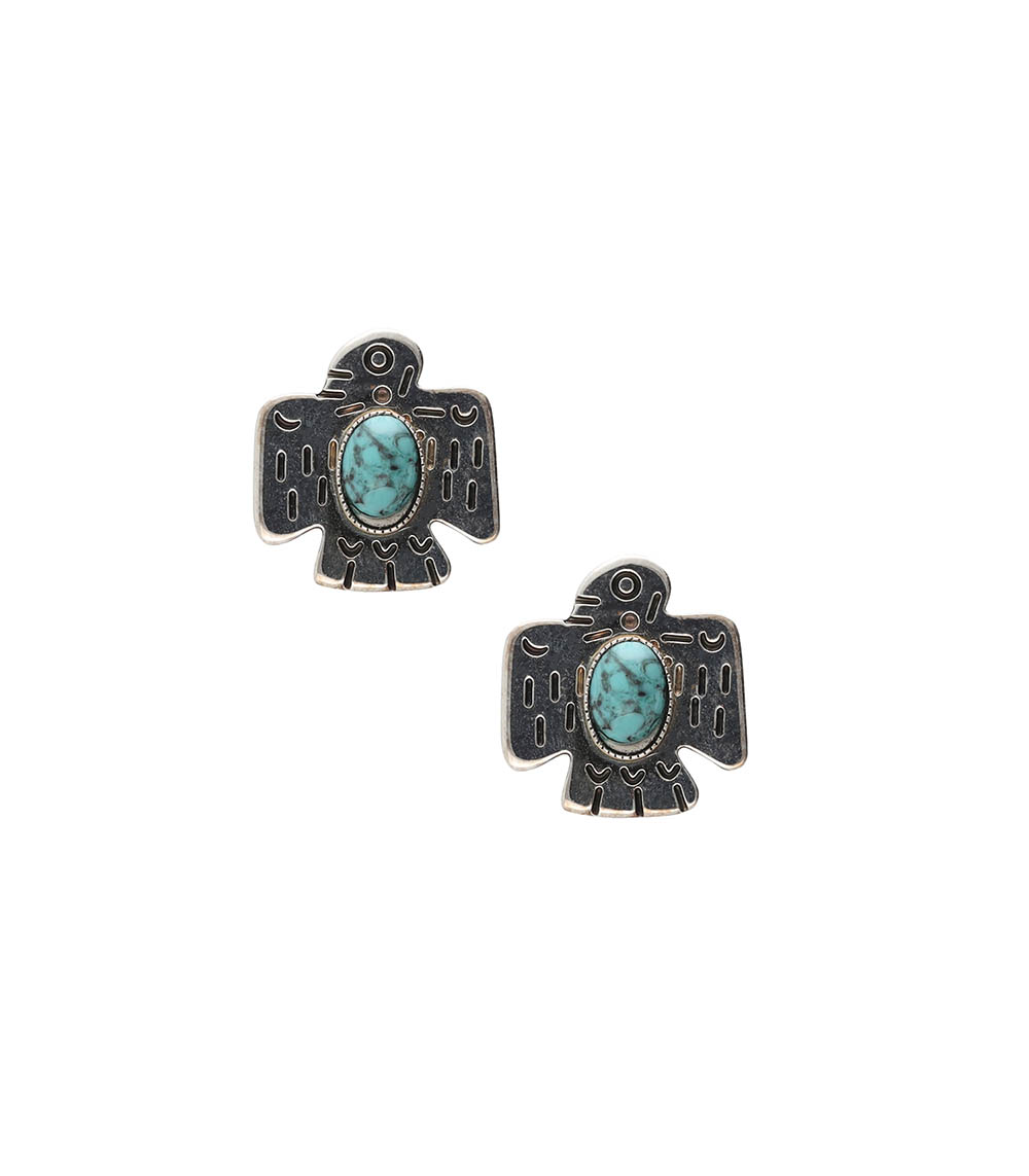 Eagle silver stud earrings Gas Bijoux