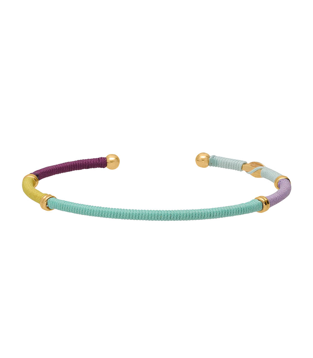 Zanzifull gold bracelet Multicolor Light Green Gas Bijoux