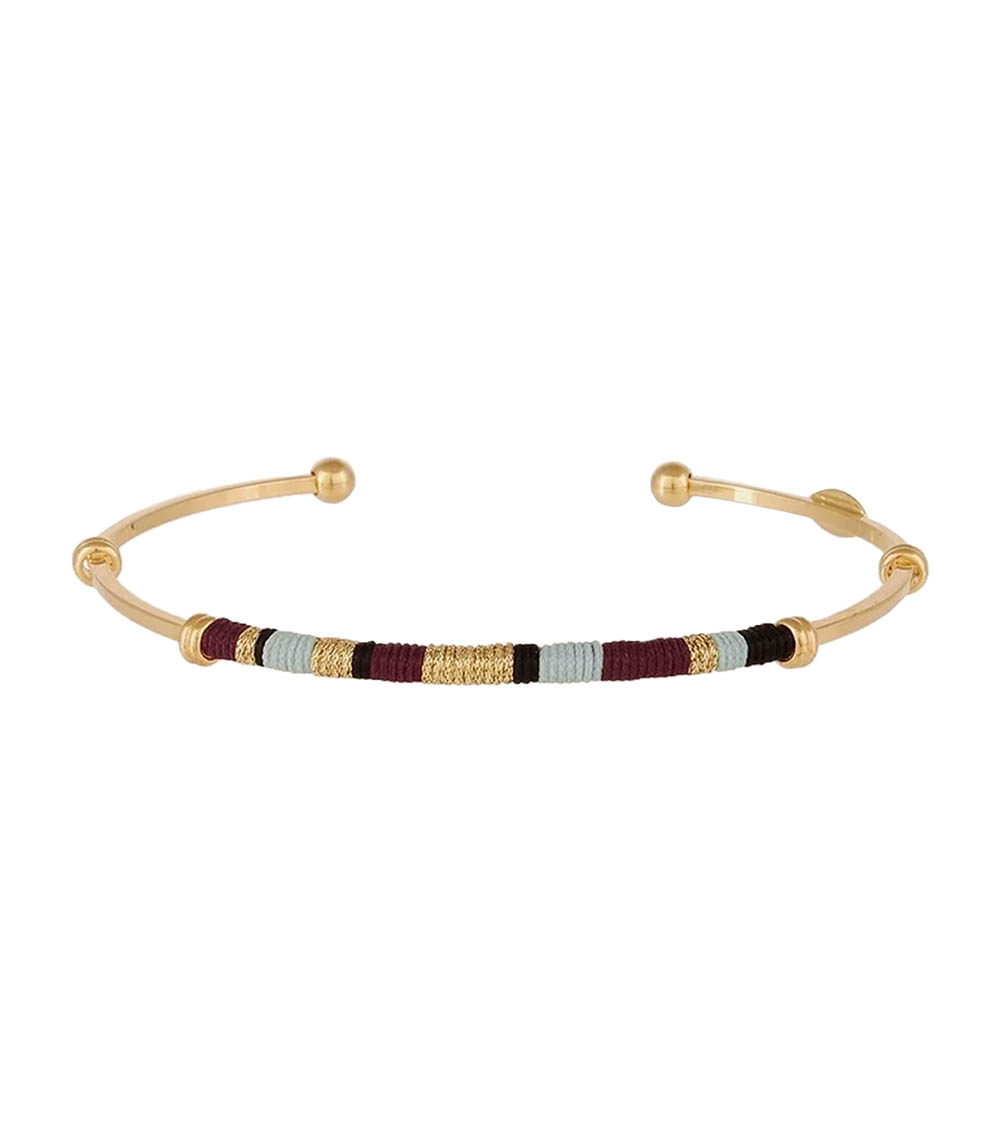 Zanzibar gold bracelet Multicolor Violet Gas Bijoux