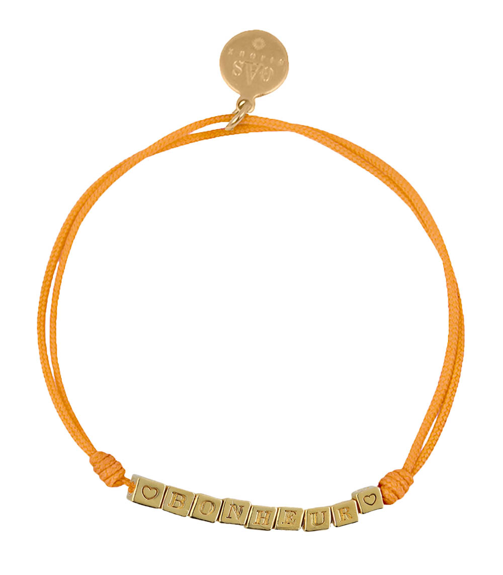 Bonheur gold bracelet Orange Gas Bijoux