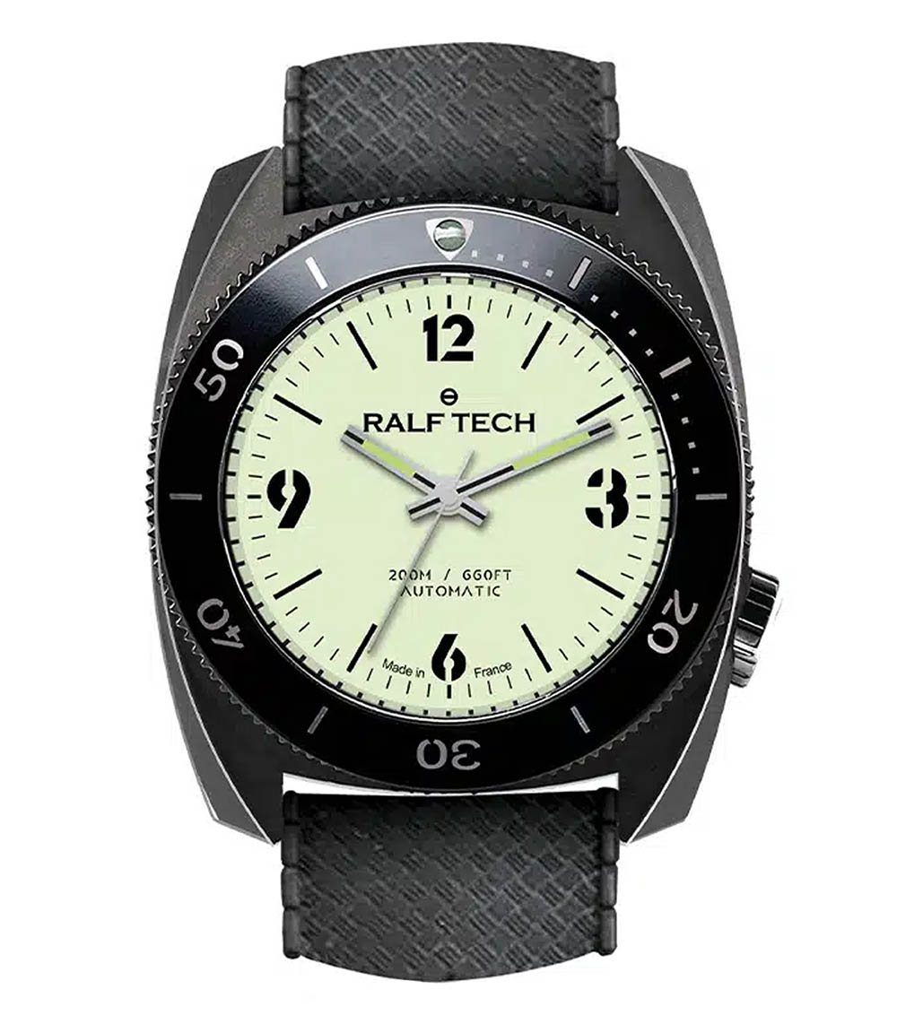 WRB Automatic Black Full Lume Watch Ralf Tech