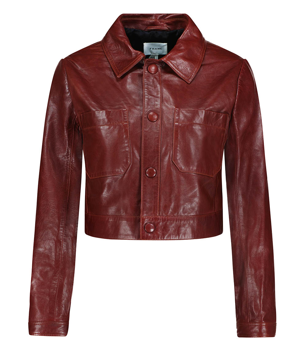 Leather jacket Red Syrah Frame