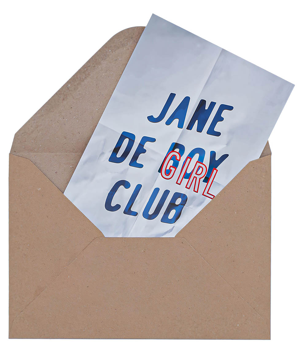 Greeting card Jane from Girl Club Bleu et Rouge LES BONNES SOEURS