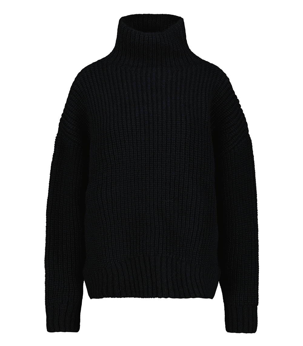 Sydney Black Roll Neck Sweater Anine Bing