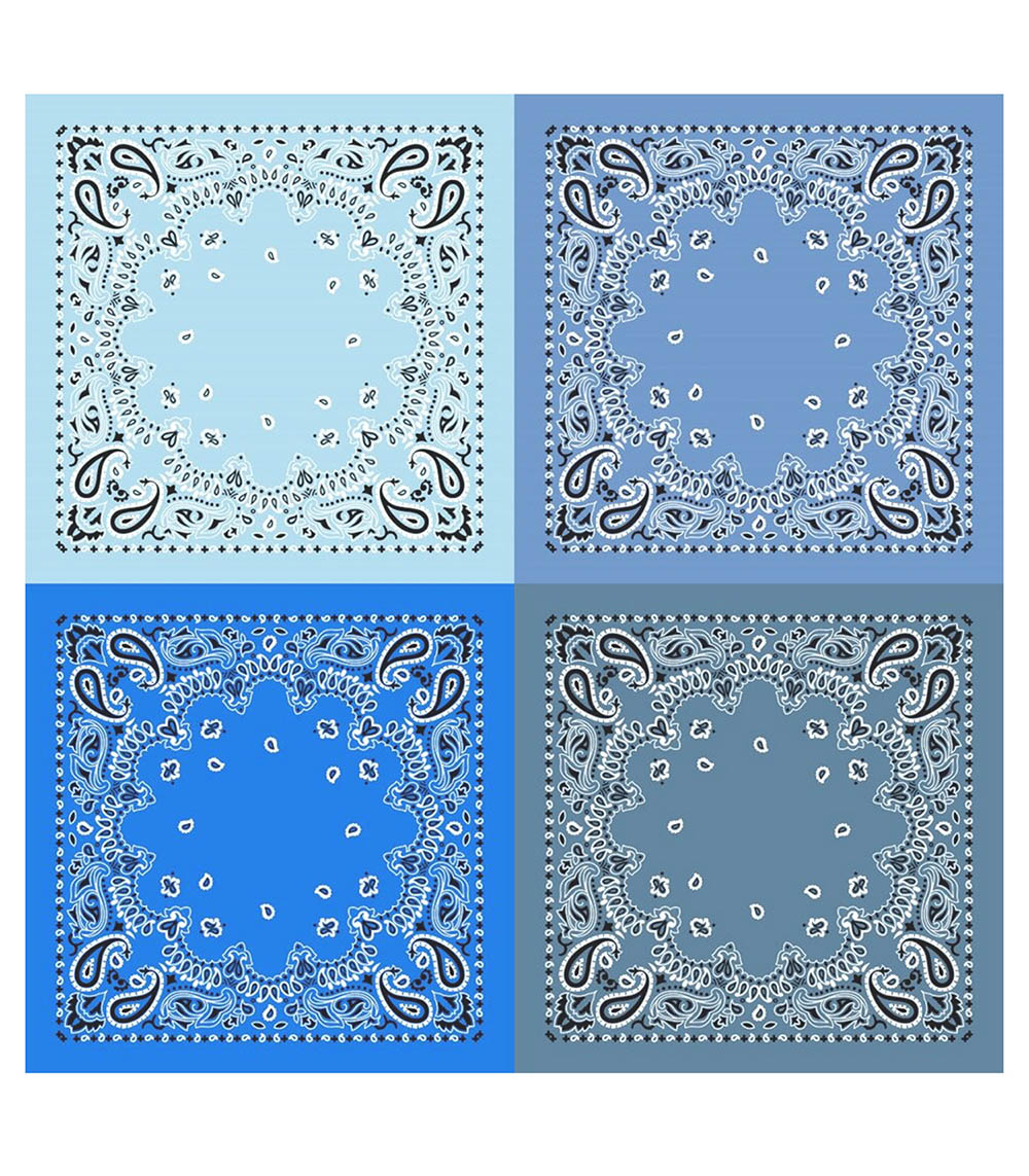 Etole Bandana Quadra 120 x 120 cm Light Blue destin