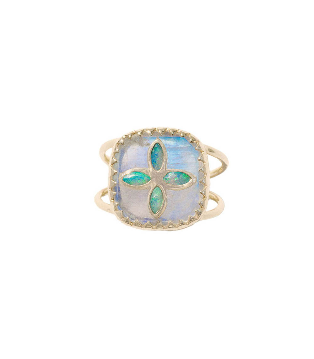 Bague Bowie n°2 Moonstone Pascale Monvoisin
