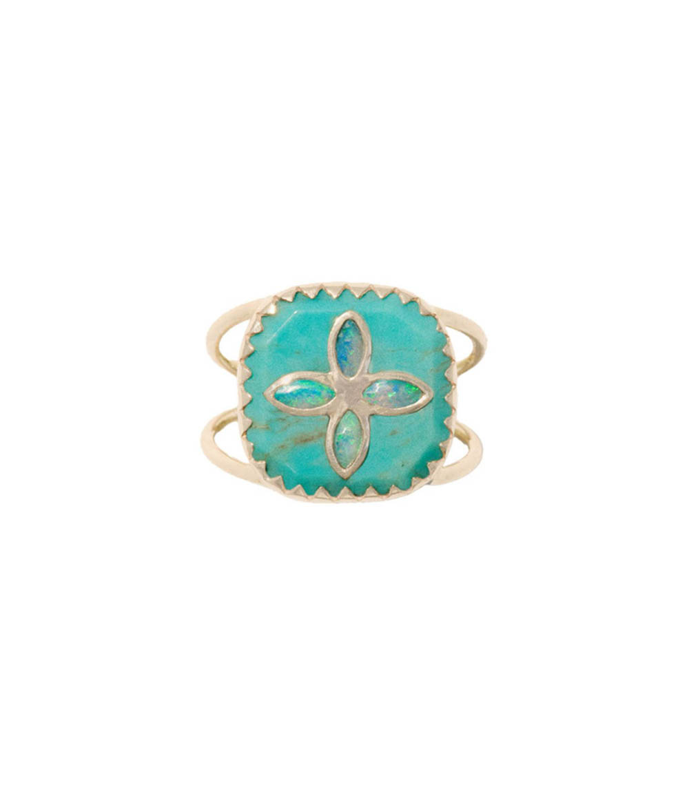 Bague Bowie n°2 Turquoise Pascale Monvoisin