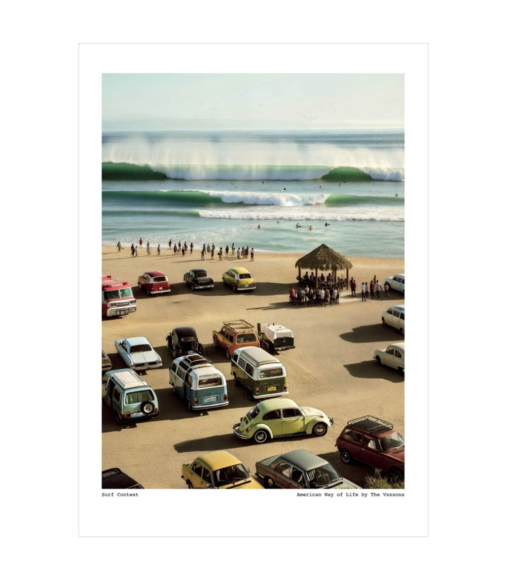 Affiche The Vision Awol 001 - Surf Contest  30 x 40 cm Image Republic