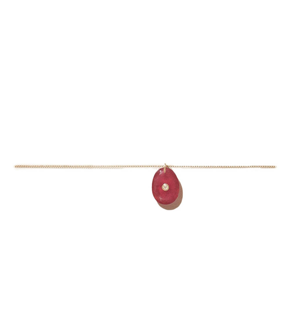 Collier Or Jaune Orso N°1 Rubis Pascale Monvoisin