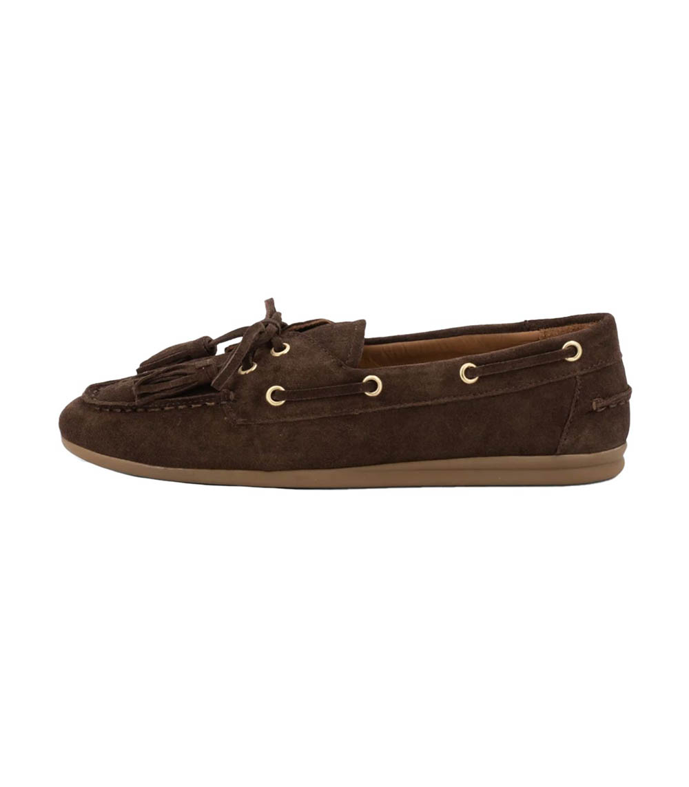 Mocassins SHIMA Pompons Chocolat Toral