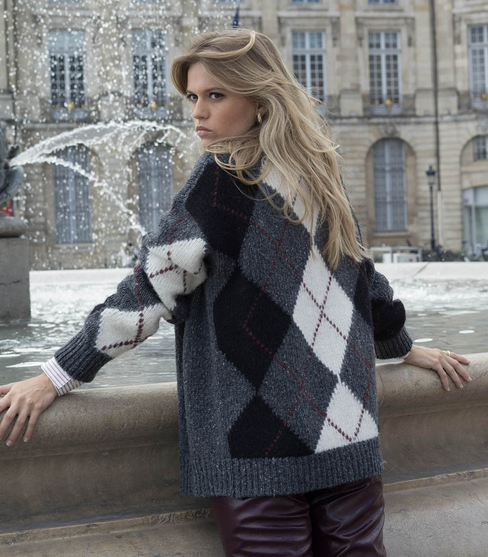 Cardigan en jacquard Atomofactory