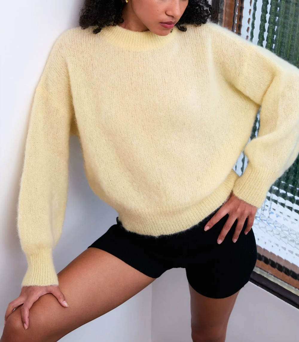 Pull Mohair Jane Light Yellow Surprise Paris