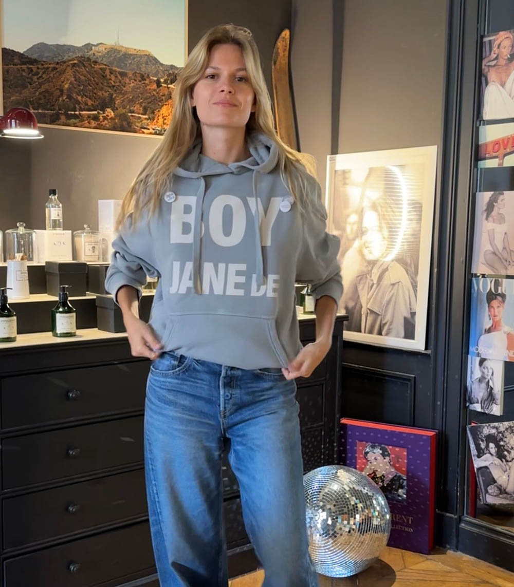 Hoodie Jagger Boy Jane de Gris Newtone