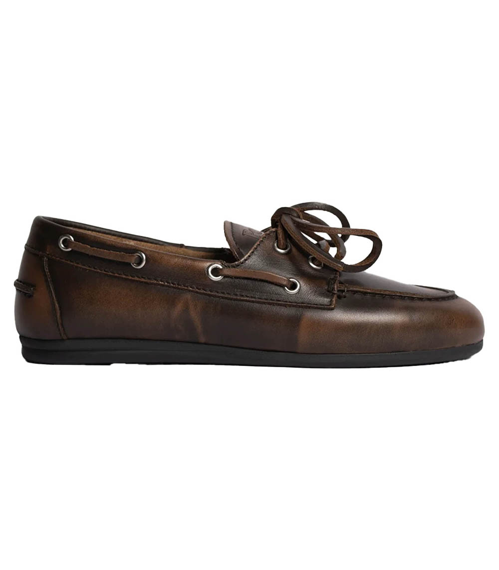 Mocassins Boat Brushed Coffee Posa