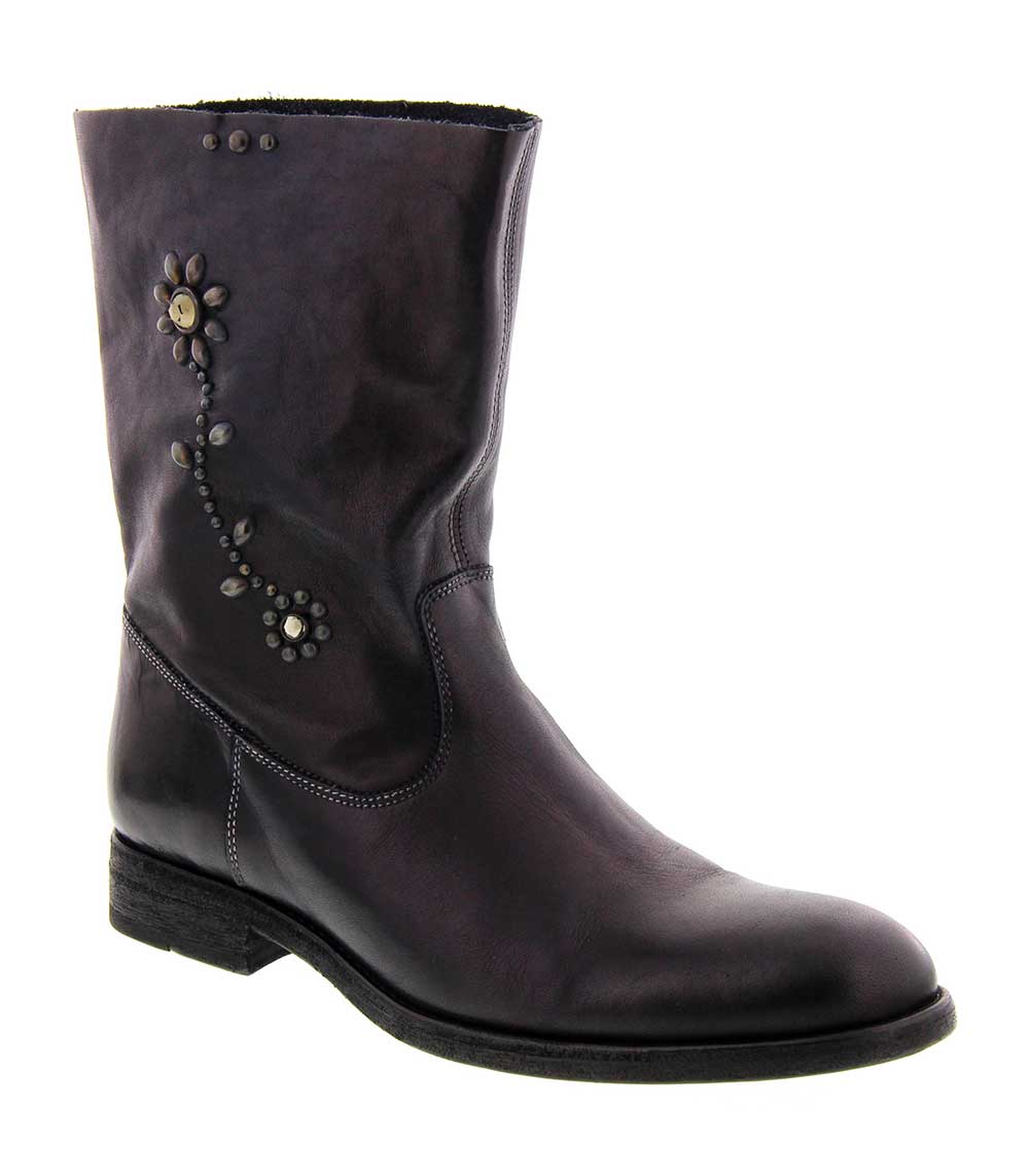 Boots Sienna en cuir et fleurs HTC Los Angeles