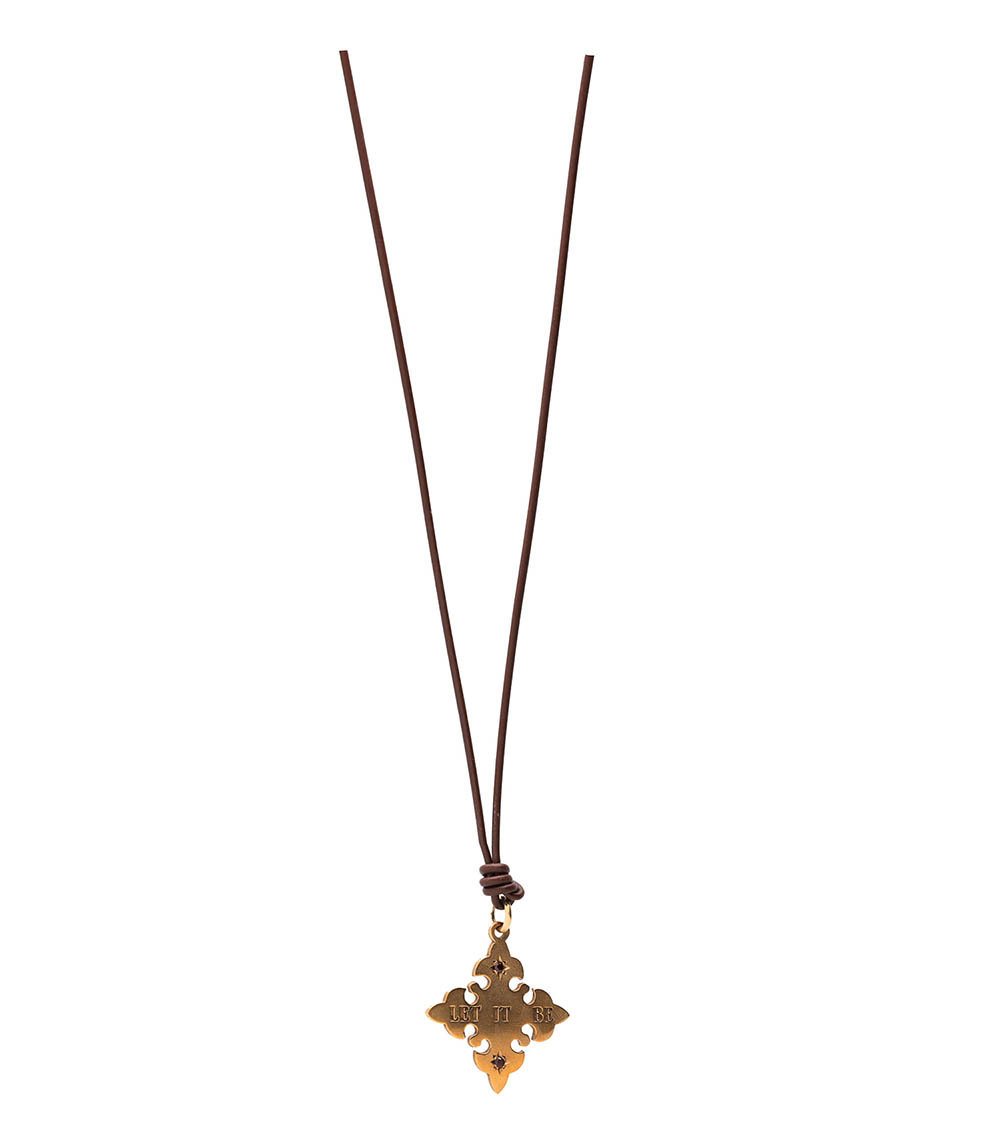 Ringo Let It Be Cross Bronze Necklace Catherine Michiels